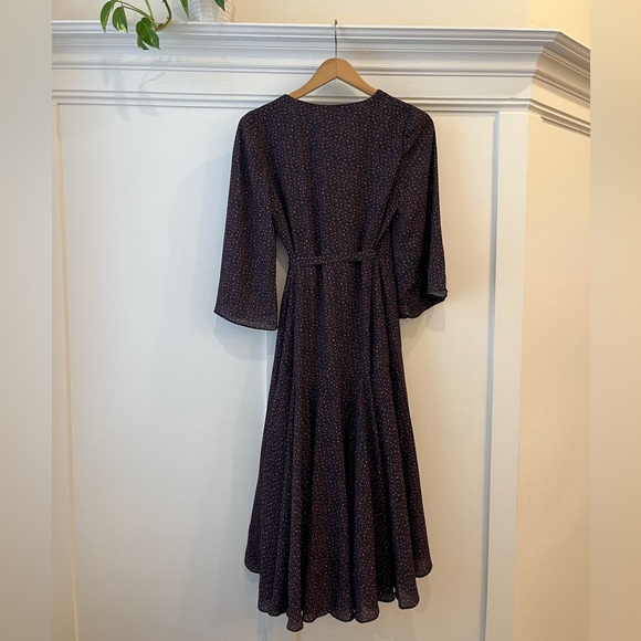 Cooper St wrap dress, small, black patterned - Picture 2 of 4